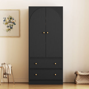 Grey Armoires & Wardrobes You'll Love | Wayfair